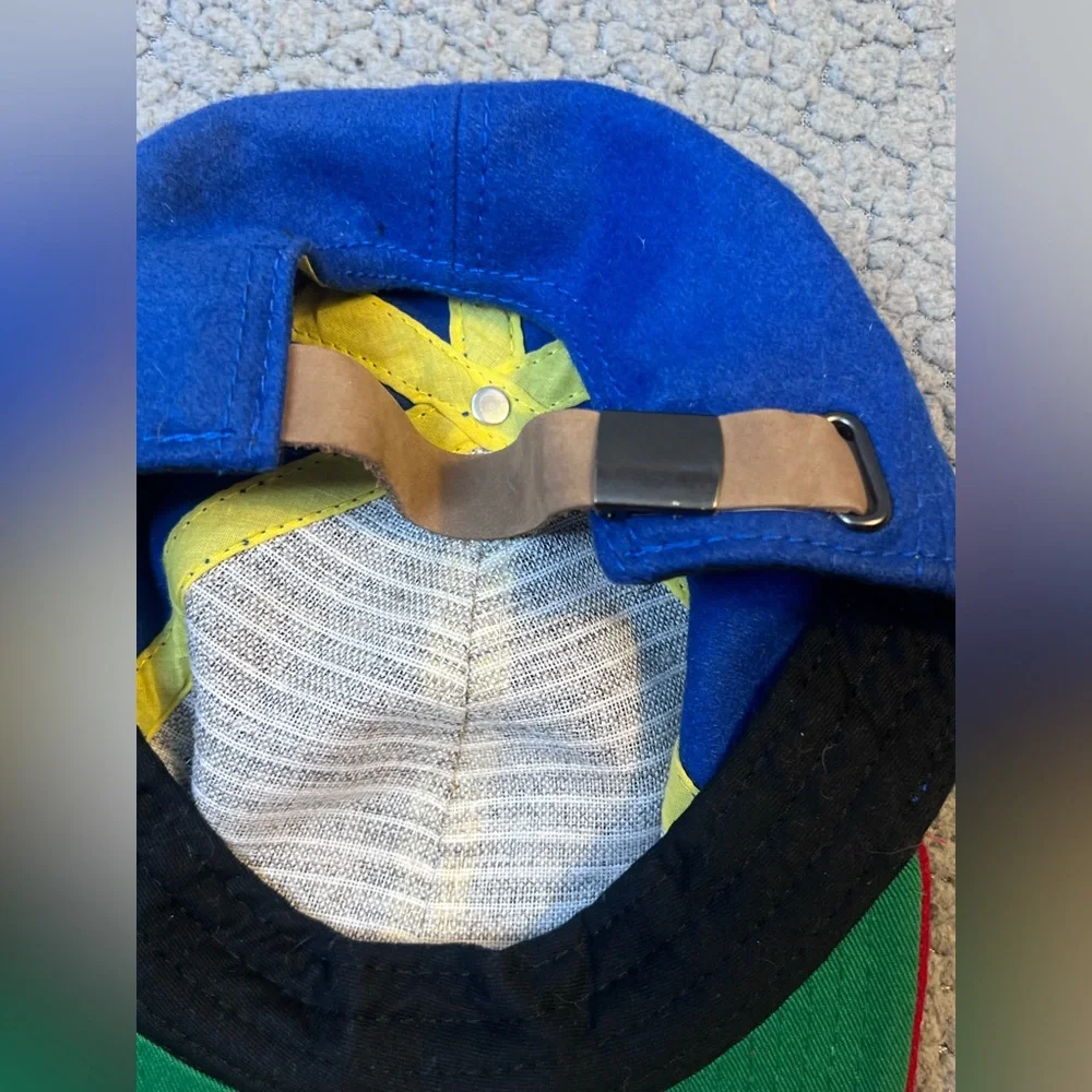 Vintage Superman Red And Blue adjustable Baseball Cap Wool Mens One Size - Picture 6 of 6